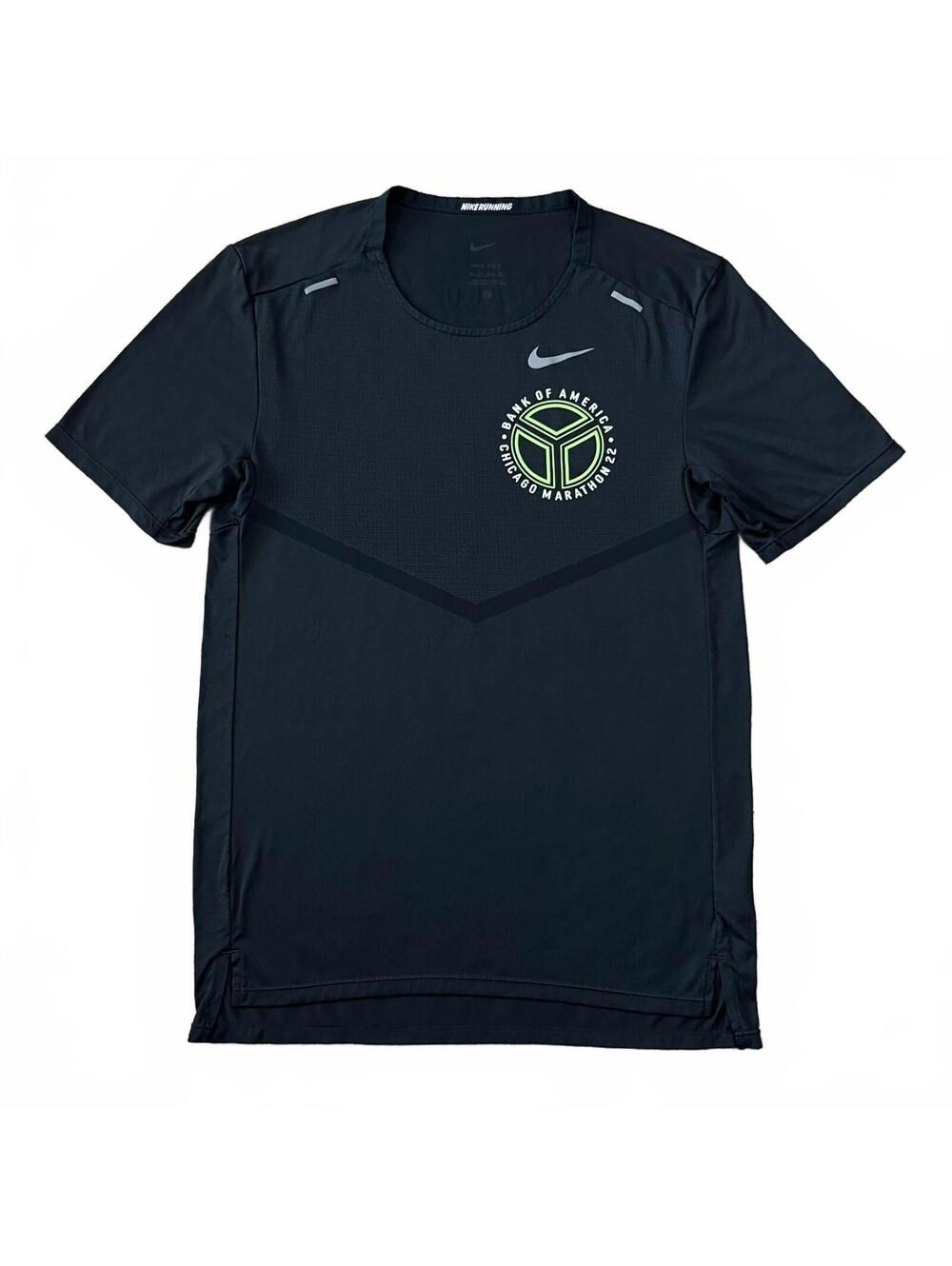 Chicago Marathon 2022 Nike Running Mens Shirt Black Size XS
